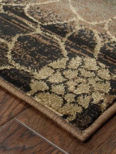 Hudson 3'10" x 5'5" Brown Rug