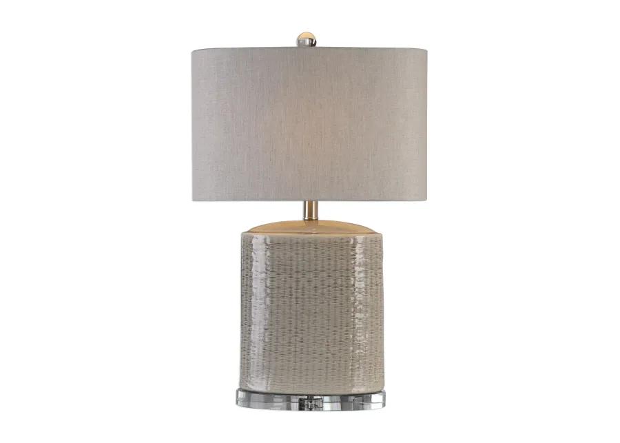 Uttermost Modica Taupe Ceramic Lamp