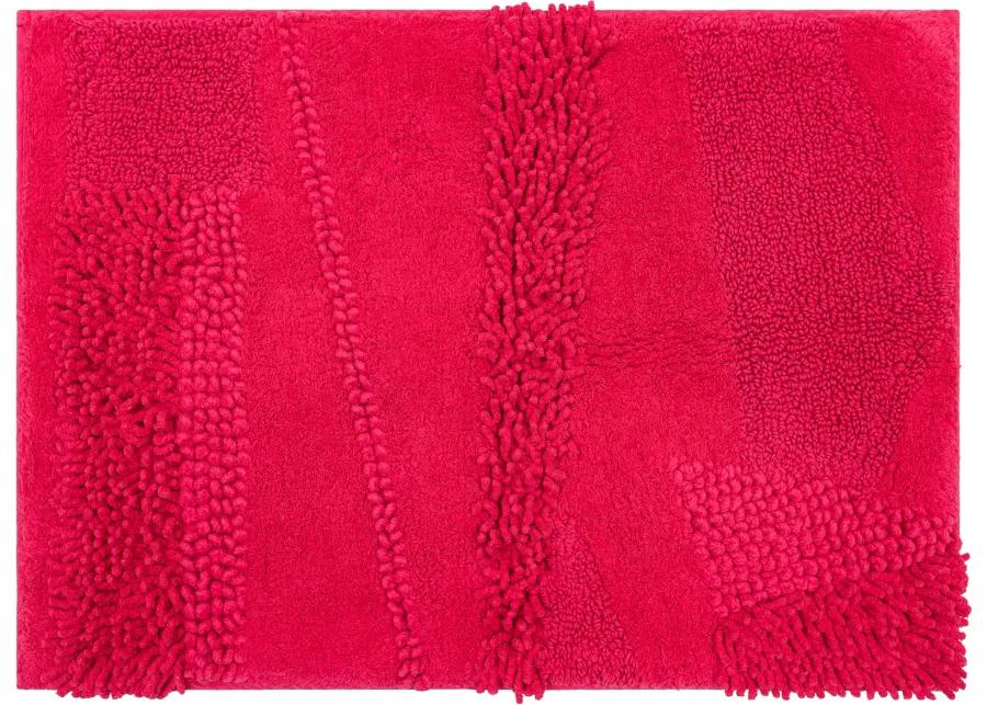 Composition Fiesta Hot Pink 1' 5" x 2' Bath Mat