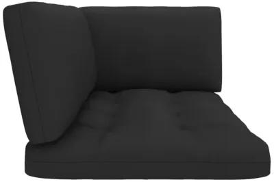 vidaXL Pallet Sofa Cushions 3 pcs Black