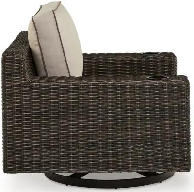 Coastline Bay Outdoor Swivel Lounge with Cushion