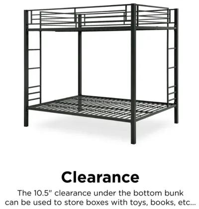 Parker Full over Full Metal Bunk Bed