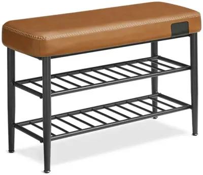 Shoe Bench with Metal Shelves: Stylish and Functional Storage for Organized Entryways