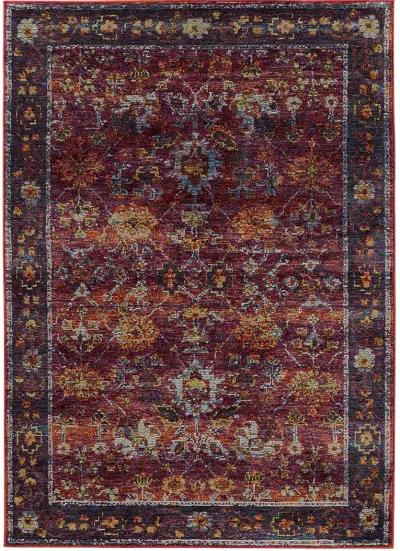 Andorra 7'10" x 10'10" Red Rug