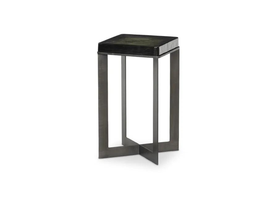 Lennie Cast Glass End Table