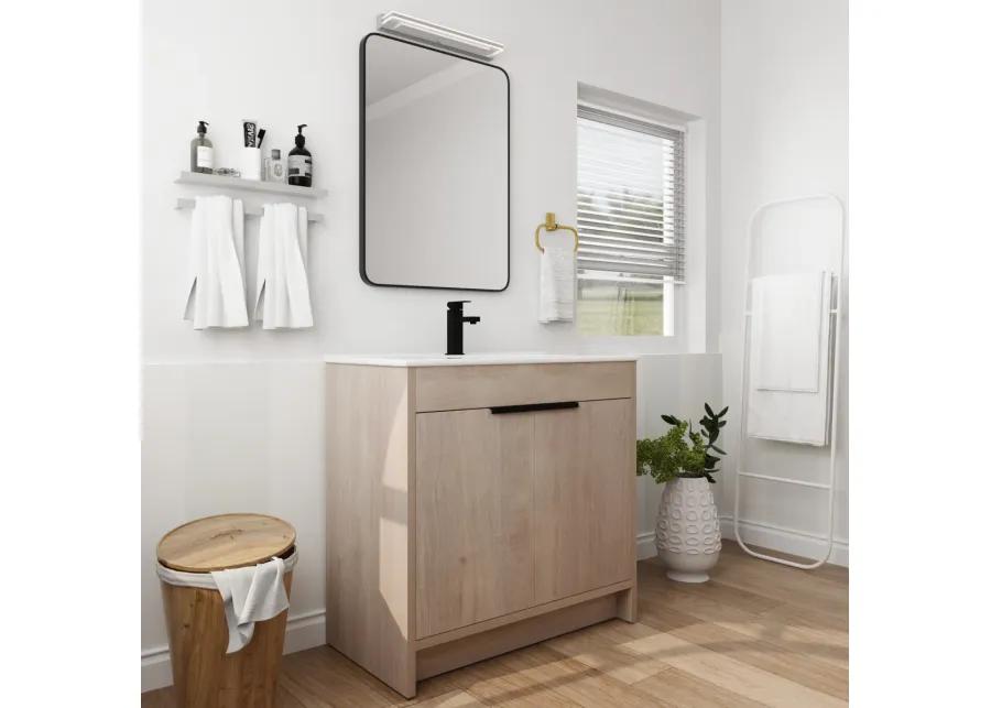 36 Inch Bathroom Vanity Plywood With 2 Drawers