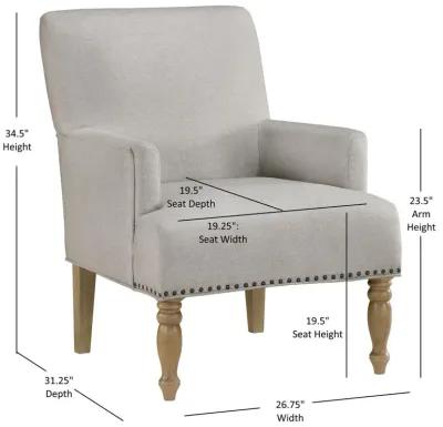 Comfort Pointe Anna Beige Arm Chair