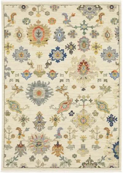 Lucca 5'3" x 7'6" Ivory Rug