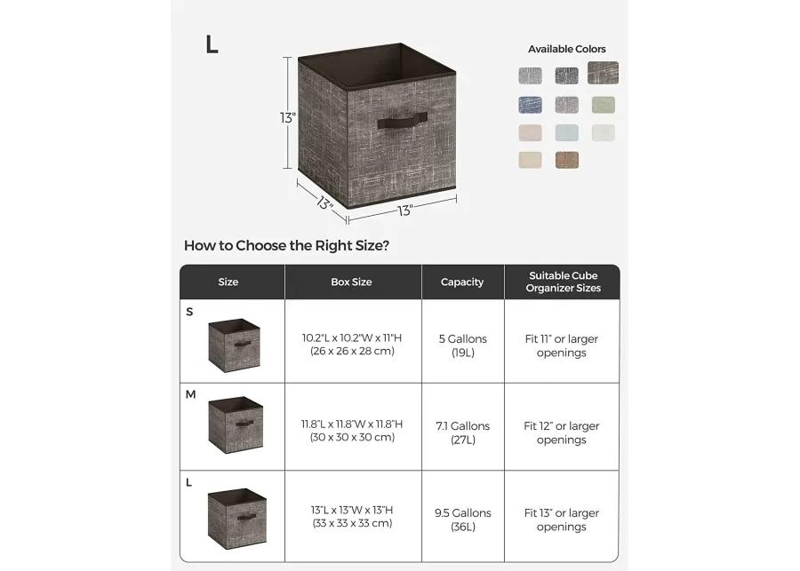 Non-Woven Fabric Storage Cubes with Double Handles