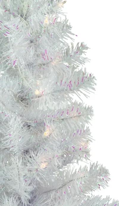 3' Pre-lit Rockport White Pine Artificial Christmas Tree  Clear Lights