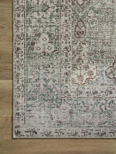 Jules JUL08 Emerald/Antique Ivory 5' x 7'6" Rug by Chris Loves Julia × Loloi