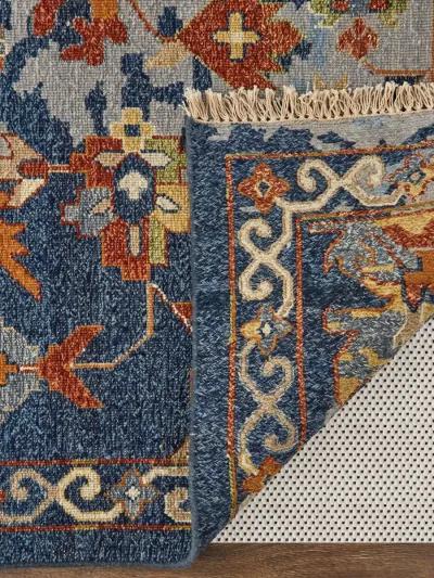 Leylan 0587F 11'6" x 15' Blue/Orange/Red Rug