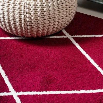 Cole Minimalist Diamond Trellis Area Rug