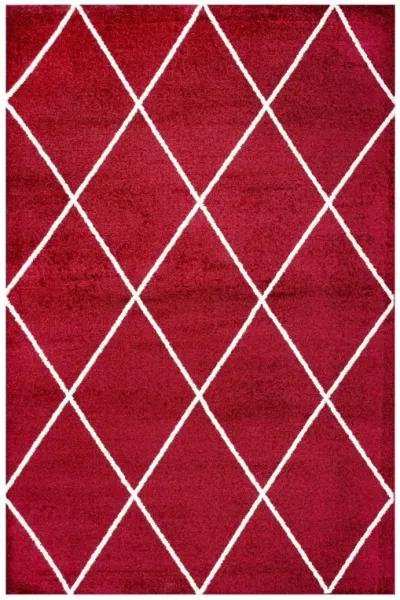 Cole Minimalist Diamond Trellis Area Rug