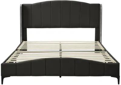 Merax PU Leather Upholstered Platform Bed