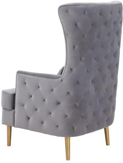 Alina Tall Tufted Back Chair by Inspire Me Home Decor