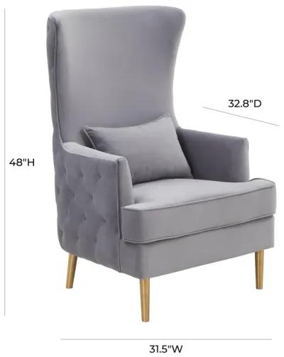 Alina Tall Tufted Back Chair by Inspire Me Home Decor