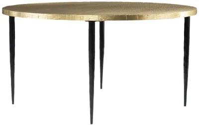 Judmont Round Cocktail Table w/Embossed Top