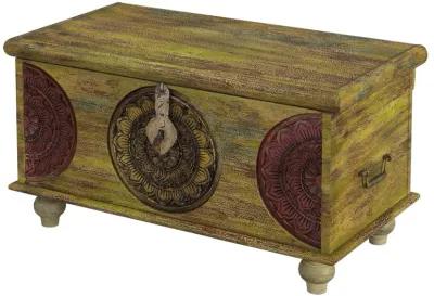 Butler Specialty Company Mesa Carved Wood Trunk Coffee Table, Assorted