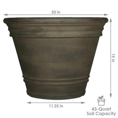 Franklin Outdoor Flower Pot Planter - 3-Pack