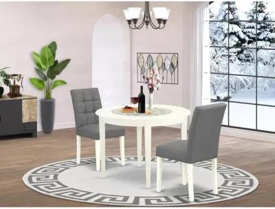 3 Piece Dinner Table Set contain A Wooden Table