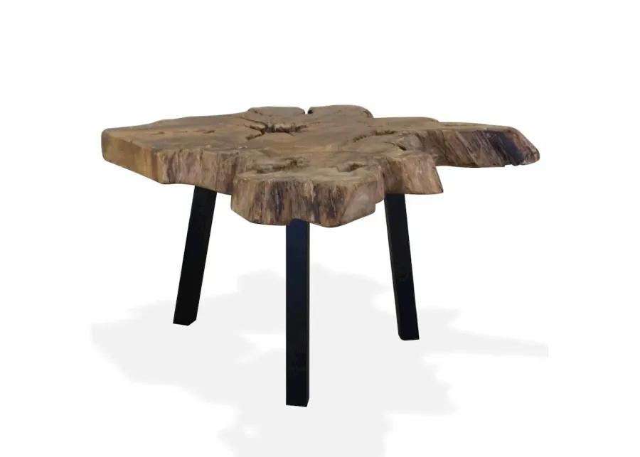 vidaXL Coffee Table Genuine Teak 31.4"x27.5"x14.9", 244550