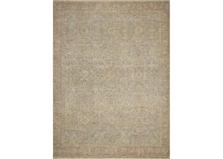 Priya PRY06 Denim/Rust 2'3" x 3'9" Rug