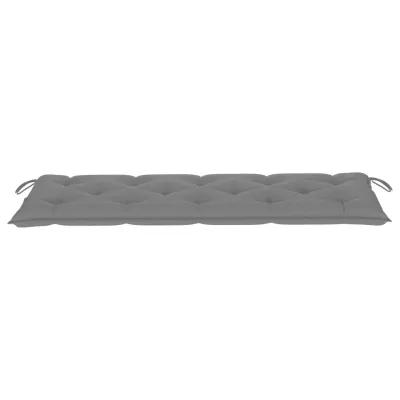 vidaXL Garden Bench Cushion Gray 59.1"x19.7"x2.8" Fabric