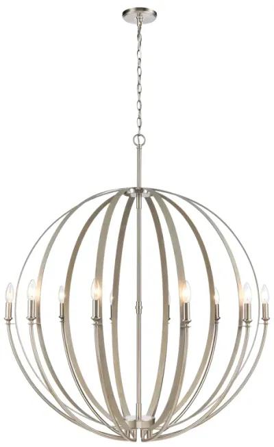 Rotunde 38'' Wide 10-Light Brown Chandelier