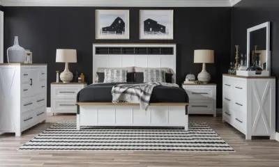 Franklin Two Tone King Panel Bed