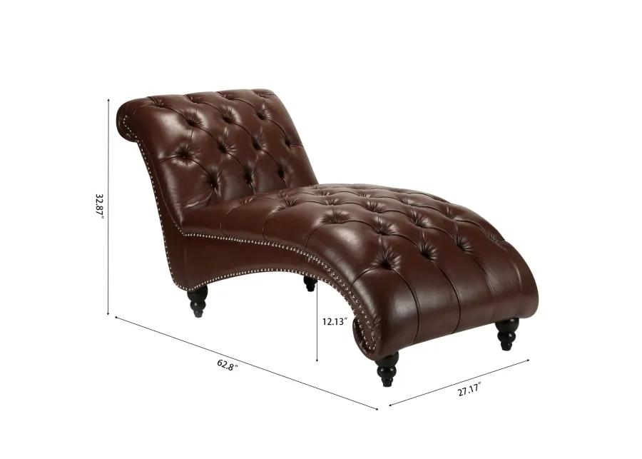 Tufted Armless Chaise Lounge