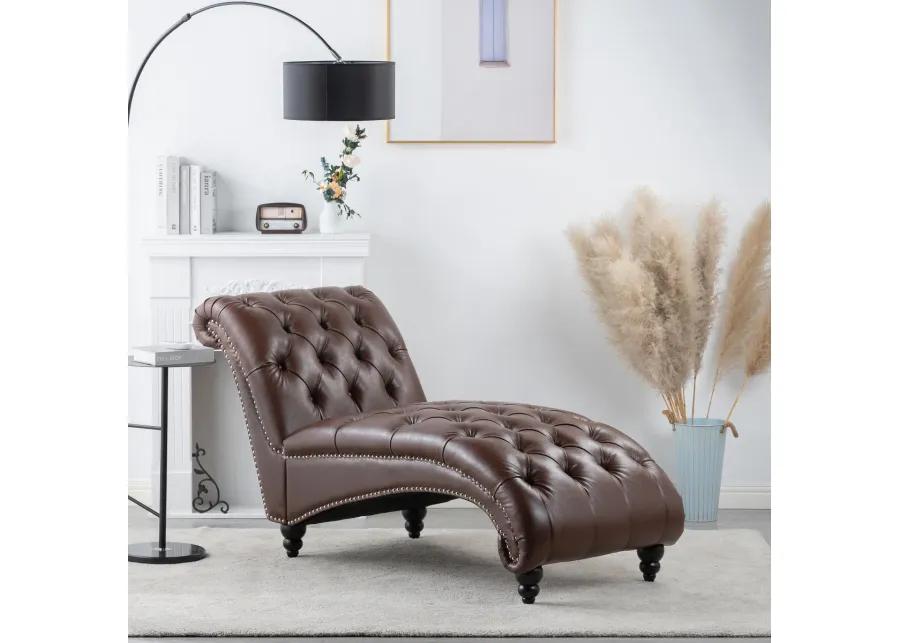 Tufted Armless Chaise Lounge