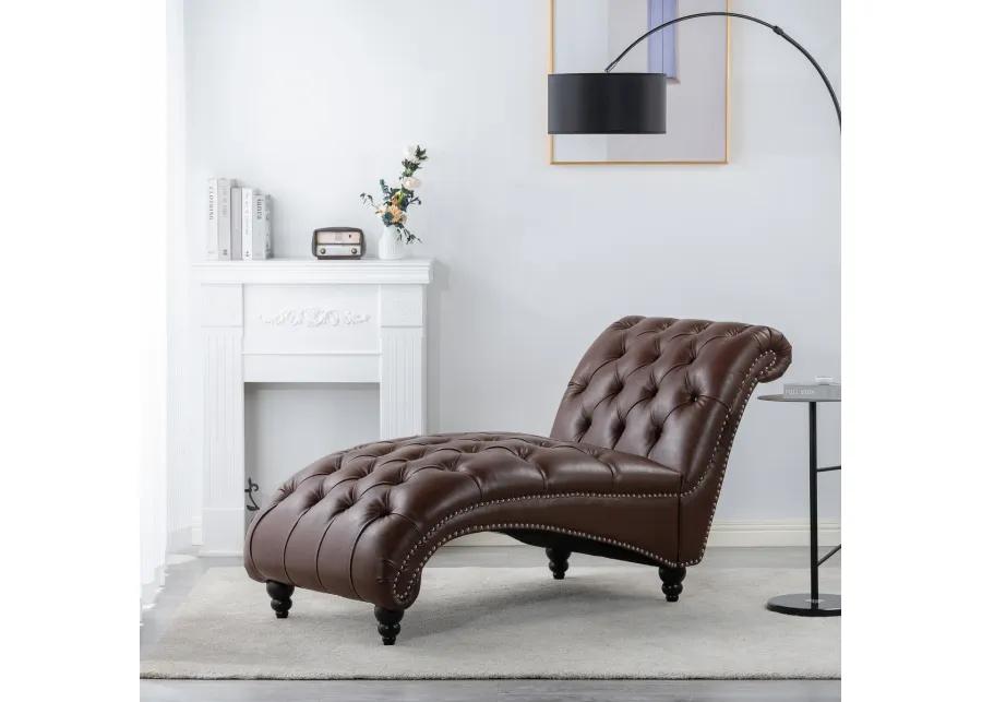 Tufted Armless Chaise Lounge