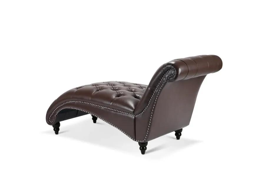 Tufted Armless Chaise Lounge