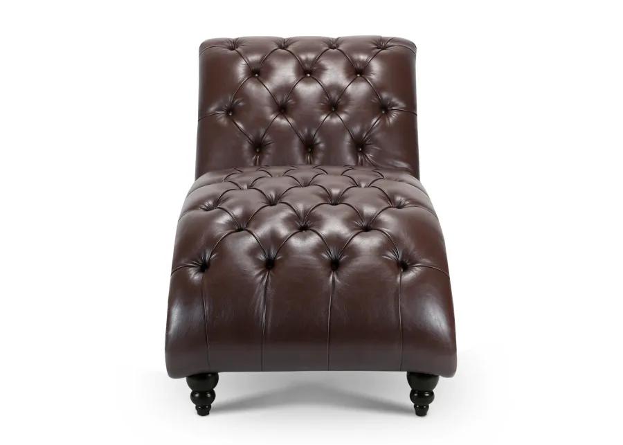 Tufted Armless Chaise Lounge