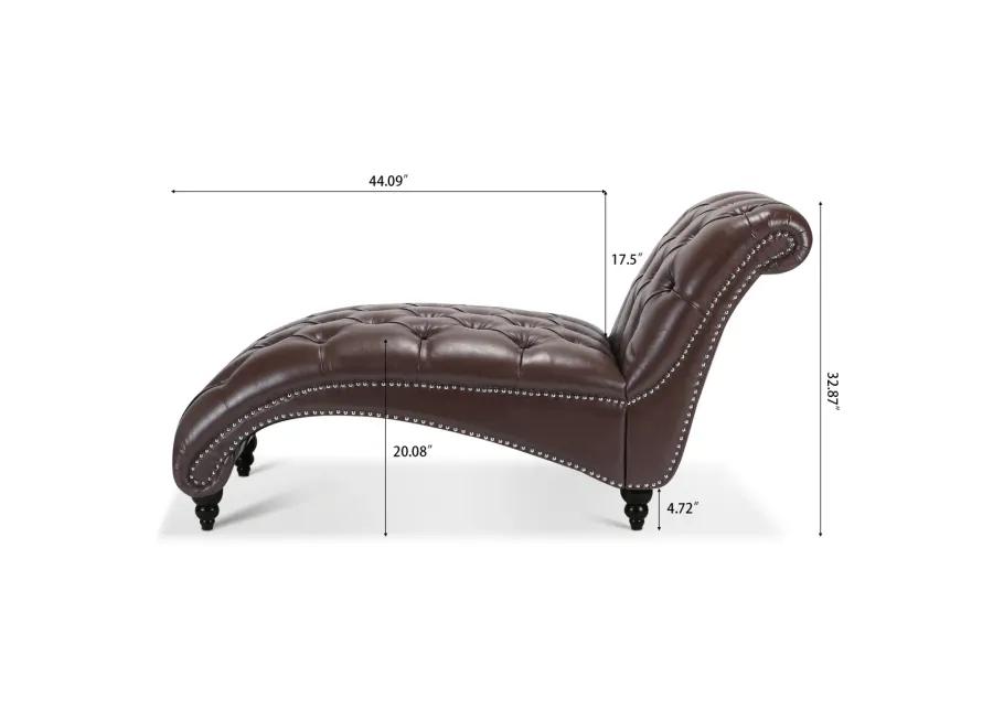 Tufted Armless Chaise Lounge