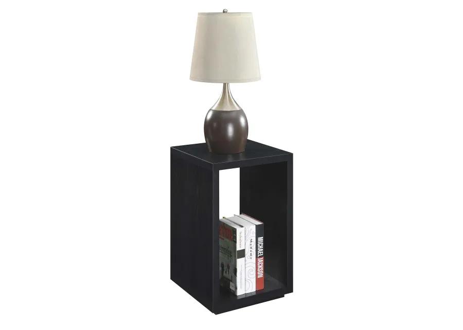 Convenience Concepts Northfield Admiral End Table with Shelf, Black