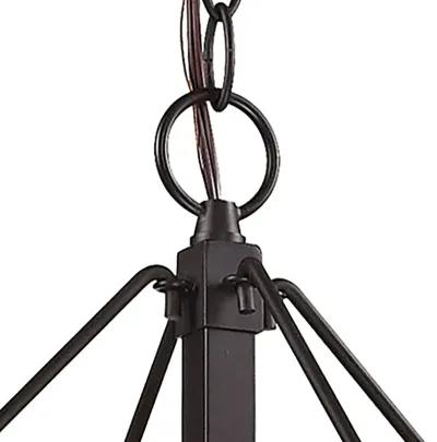 Diffusion 24'' Wide 4-Light Bronze Chandelier