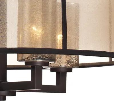 Diffusion 24'' Wide 4-Light Bronze Chandelier