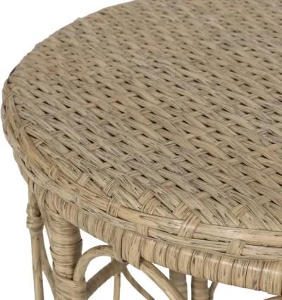 Merax 3 Pieces Outdoor PE Rattan Seating Chat Set