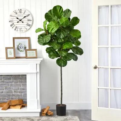 HomPlanti 6.5 Feet Fiddle Leaf Artificial Tree