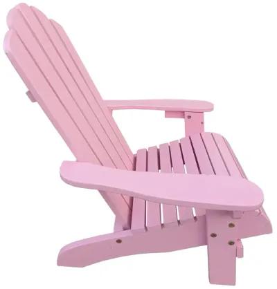 Outdoor Or Indoor Wood Children Adirondack Chair, Pink