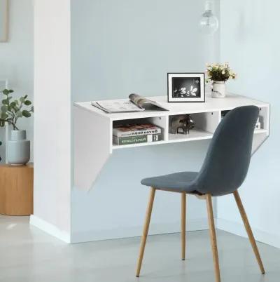 Wall Mounted Floating Computer Table Desk Storage Shelf