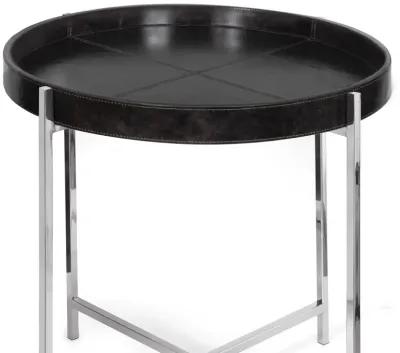 Derby Leather Tray Table