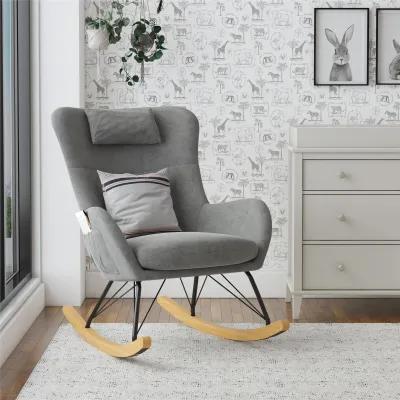 Robbie Rocker Accent Chair with Storage Pockets