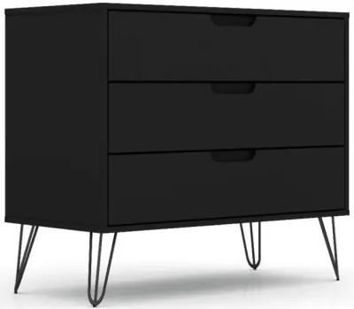 Modern Scandinavian Style Bedroom 3-Drawer Dresser in Wood Finish