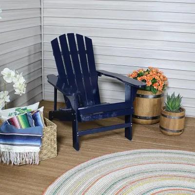 Sunnydaze Coastal Bliss Fir Wood Adirondack Chair