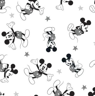 Lambs & Ivy Magical Mickey Mouse Cotton Fitted Crib Sheet - White, Disney