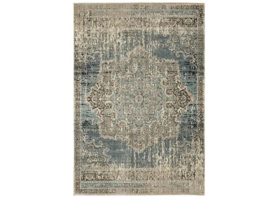 Raleigh 6'7" x 9'6" Blue Rug