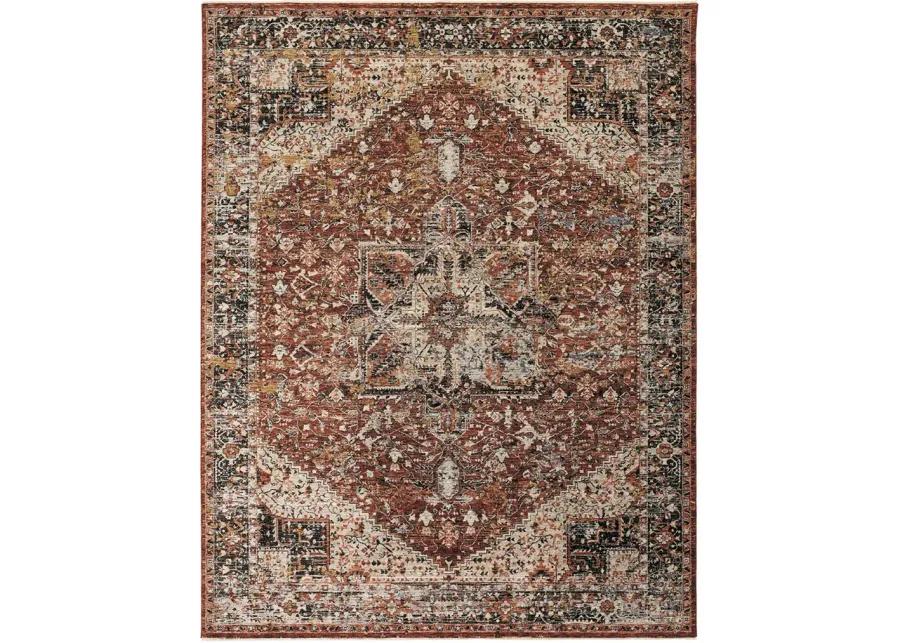 Caprio 3960F Red/Ivory/Black 2'6" x 10' Rug